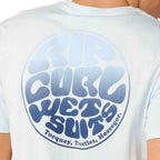 Rip Curl Wettie Passage Icon T Shirt Glacier Blue