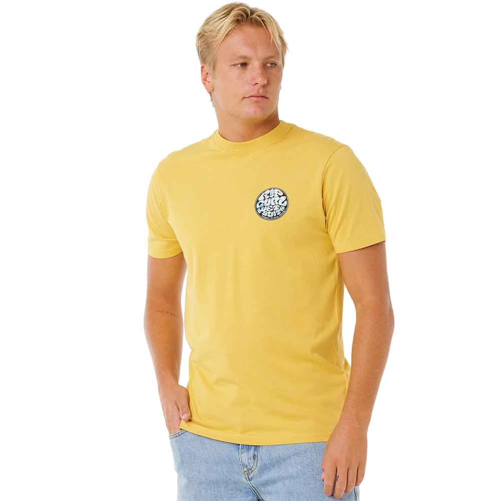 Rip Curl Wettie Passage Icon T-Shirt Ochre