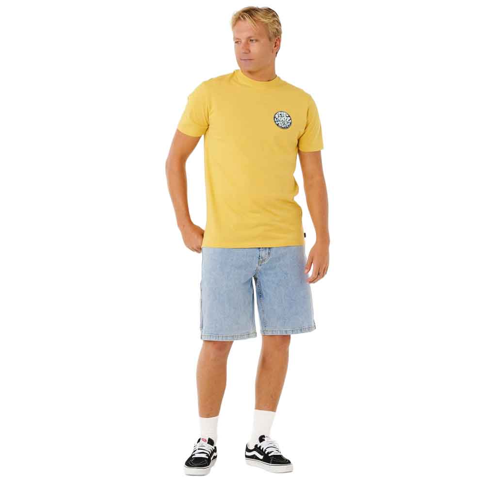 Rip Curl Wettie Passage Icon T-Shirt Ochre