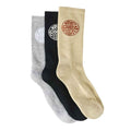 Rip Curl Wetty Crew Sock 3-Pack Khaki Sand