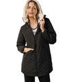 Rip Curl Womens Anti-Series Anoeta Long Line Coat Washed Black