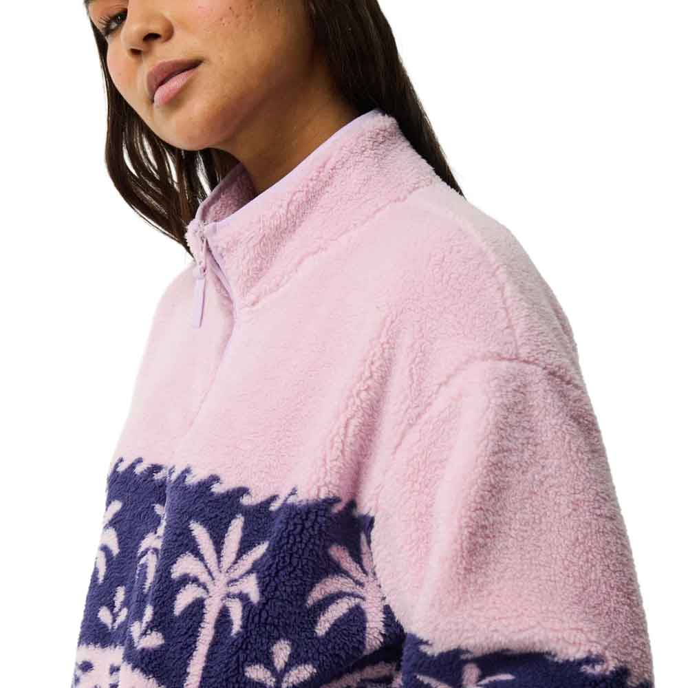 Rip Curl Womens Bossa Nova 1/4 Zip Polar Fleece Lilac