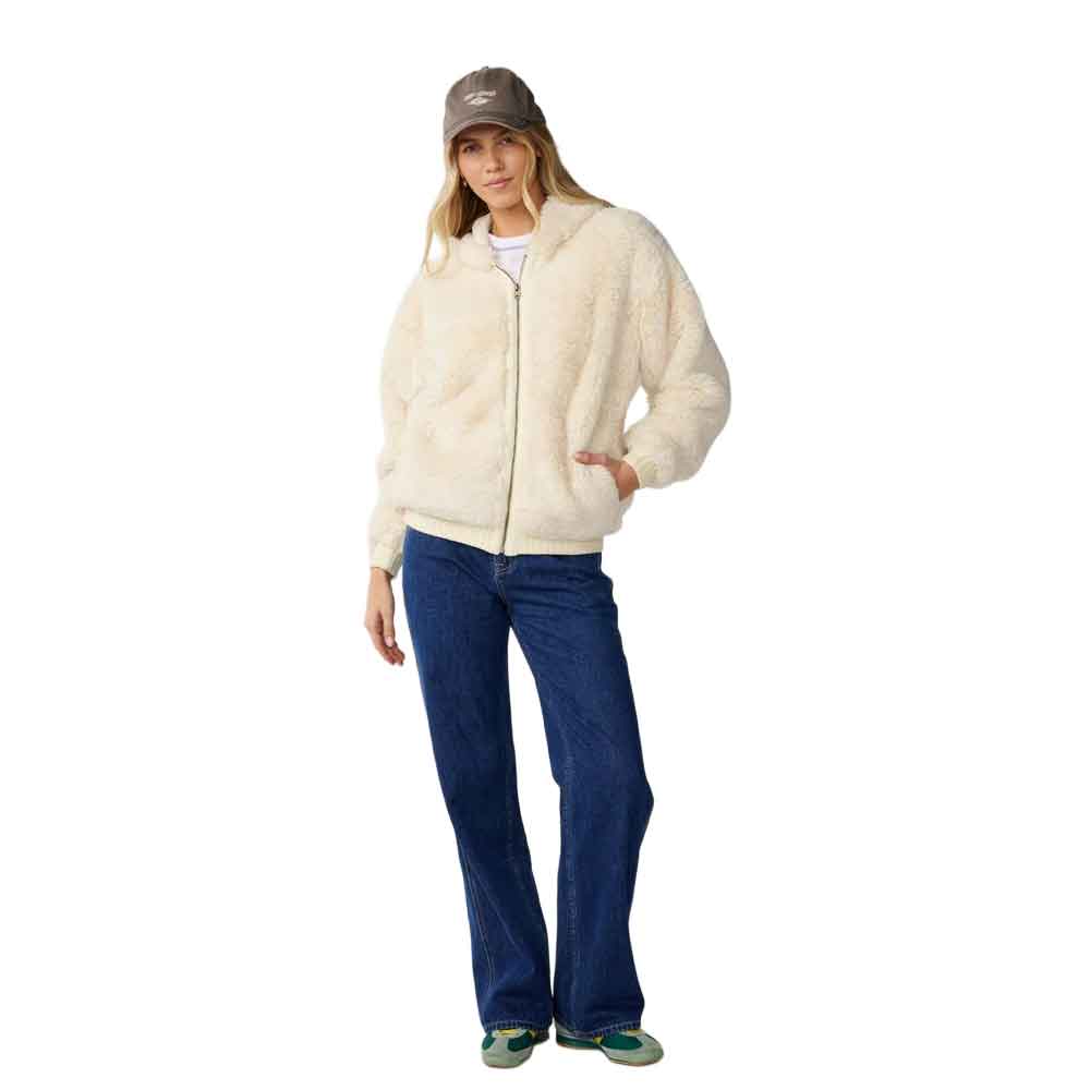 Rip Curl Womens Bossa Nova Fluffy Polar Fleece Bone