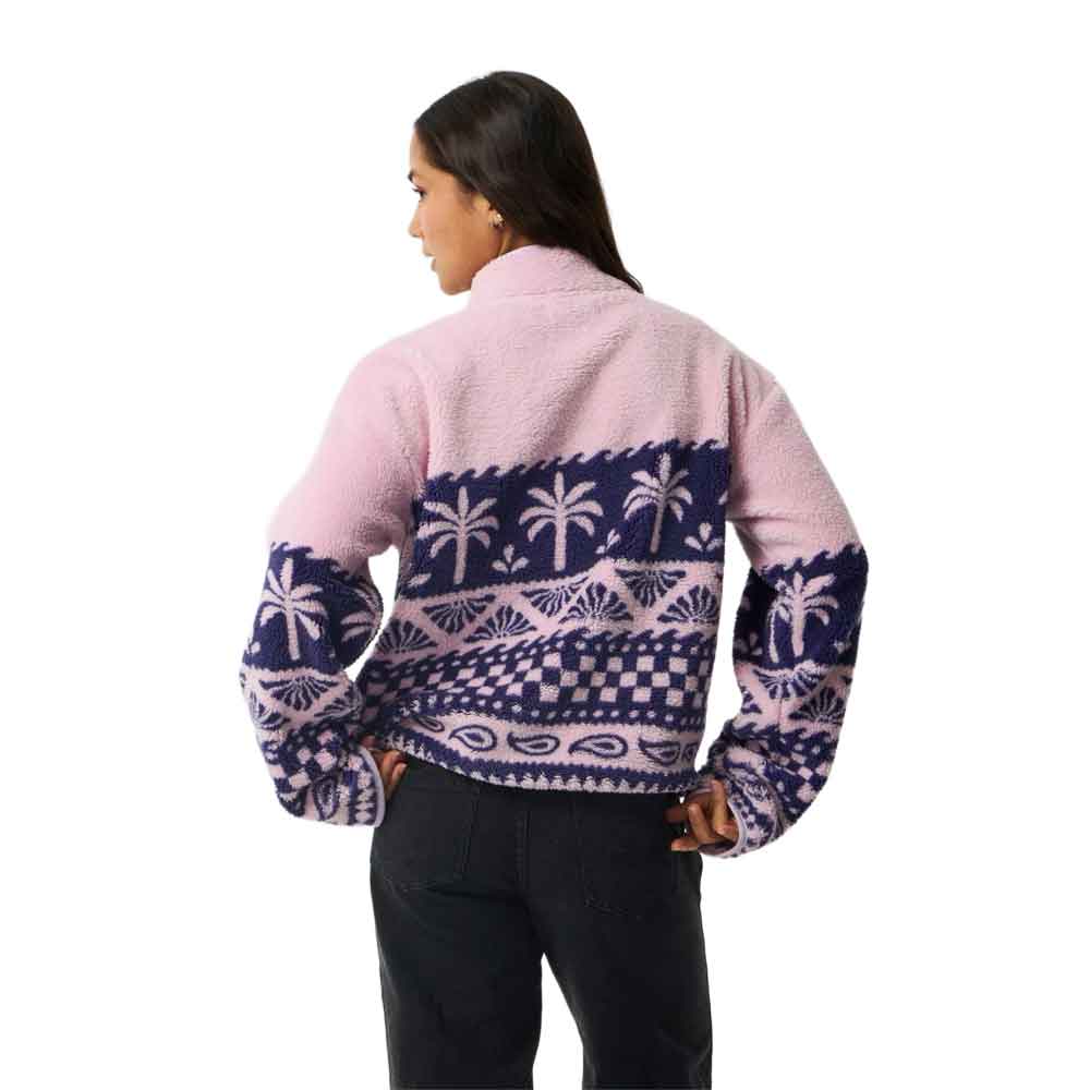 Rip Curl Womens Bossa Nova 1/4 Zip Polar Fleece Lilac