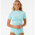 Rip Curl Womens Classic Surf UPF Rash Vest - Sky Blue