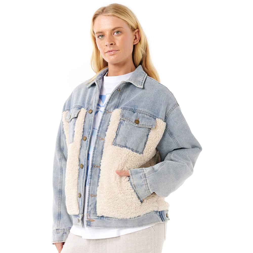 Rip Curl Womens Cruisin Sherpa Denim Jacket
