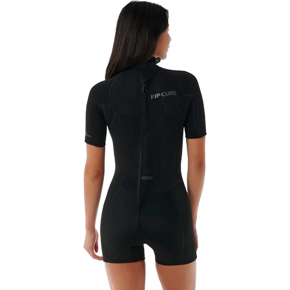 Rip Curl Womens Dawn Patrol 2mm Back Zip Shortie - Black