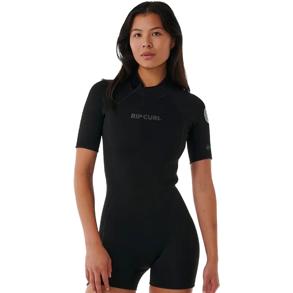 Rip Curl Womens Dawn Patrol 2mm Back Zip Shortie - Black