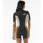 Rip Curl Womens Dawn Patrol 2mm Back Zip Shortie - Light Brown