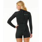 Rip Curl Womens Dawn Patrol 2mm Long Sleeve Shortie - Black