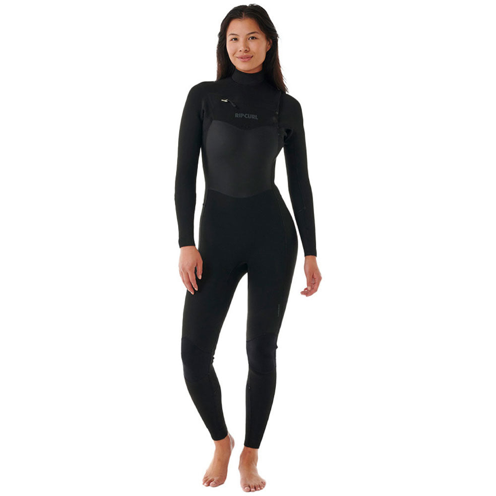 Rip Curl Womens Dawn Patrol 5/3mm Chest Zip Winter Wetsuit -Black