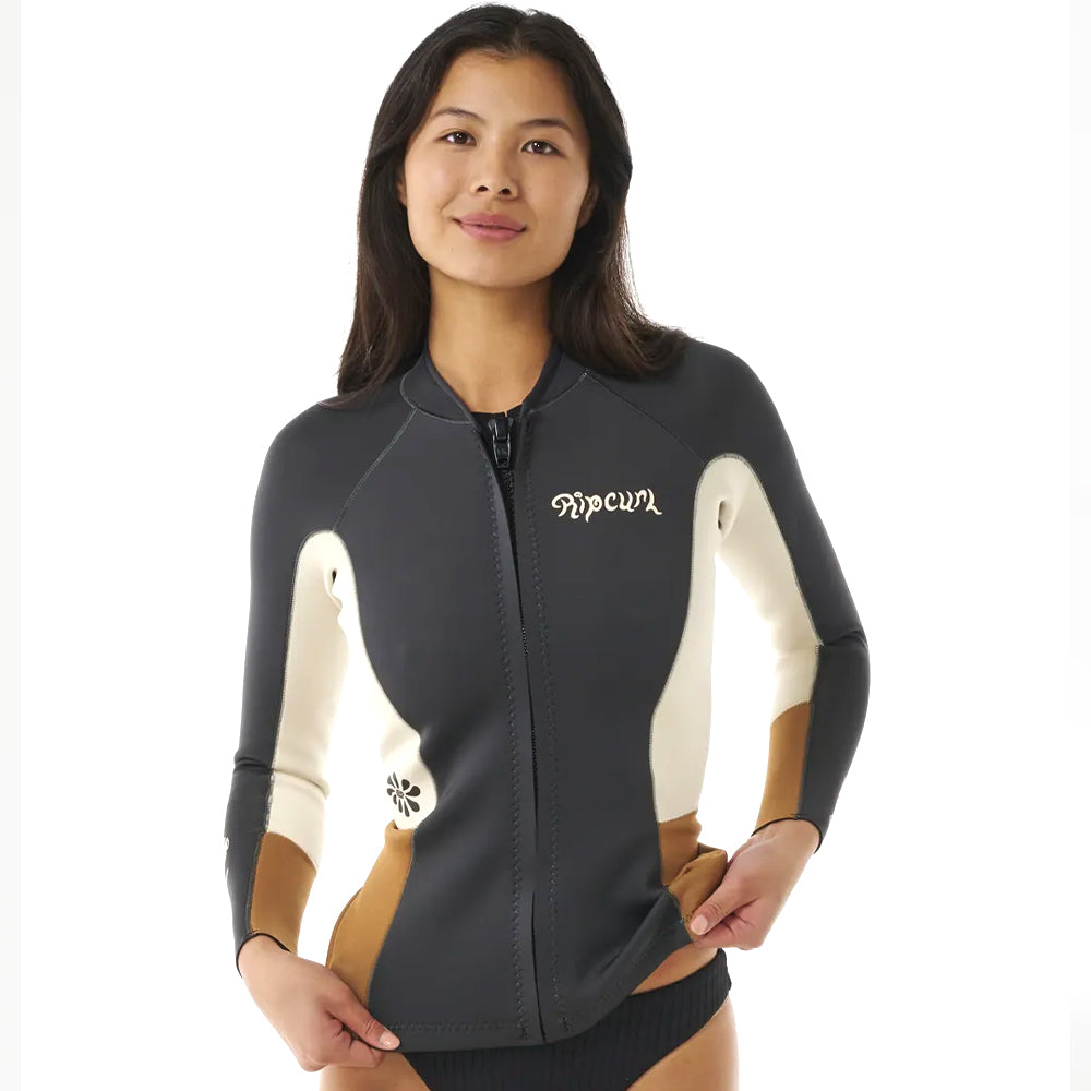 Rip Curl Womens Dawn Patrol Long Sleeve Jacket - Light Brown