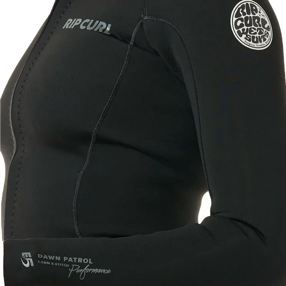 Rip Curl Womens Dawn Patrol Long Sleeve Wetsuit Jacket - Black