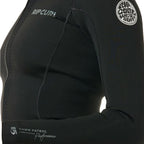 Rip Curl Womens Dawn Patrol Long Sleeve Wetsuit Jacket - Black