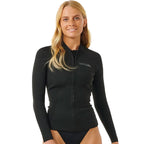Rip Curl Womens Dawn Patrol Long Sleeve Wetsuit Jacket Black