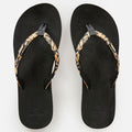 Rip Curl Womens Freedom Bloom Flip Flops - Black/Brown