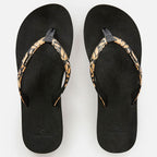 Rip Curl Womens Freedom Bloom Flip Flops - Black/Brown