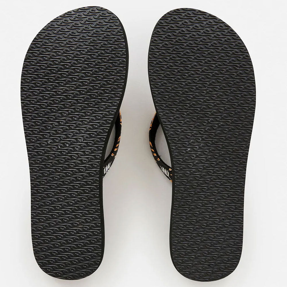 Rip Curl Womens Freedom Bloom Flip Flops - Black/Brown