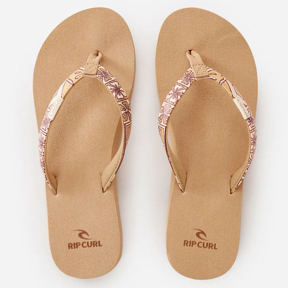 Rip Curl Womens Freedom Bloom Flip Flops - Bright Peach