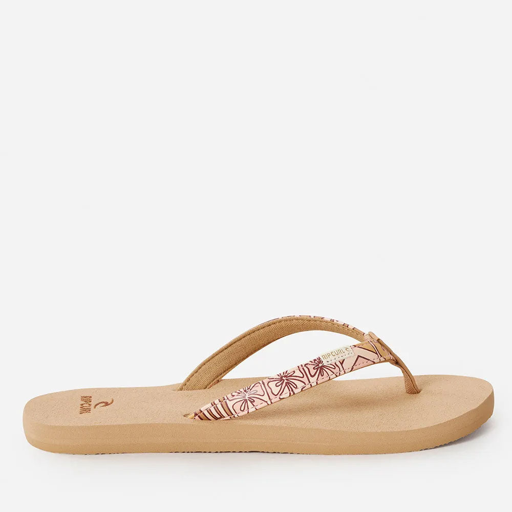 Rip Curl Womens Freedom Bloom Flip Flops - Bright Peach