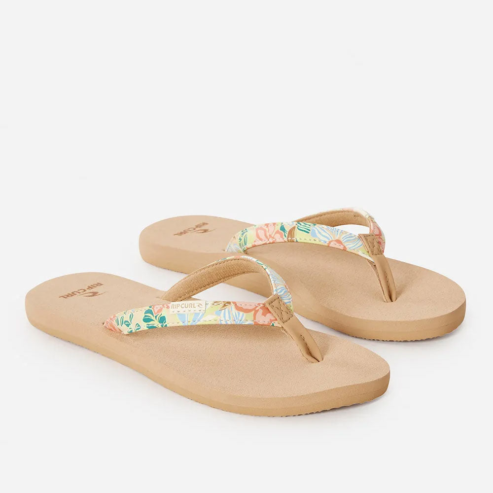 Rip Curl Womens Freedom Bloom Flip Flops - Light Orange