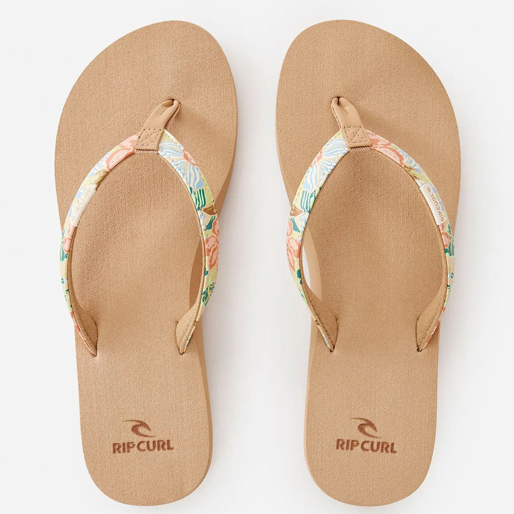 Rip Curl Womens Freedom Bloom Flip Flops - Light Orange