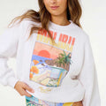 Rip Curl Womens Hayley O O/S Drop Shoulder Crew Sweatshirt