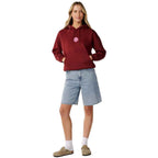 Rip Curl Womens Icons Of Surf Relaxed Hoody Dark Plum