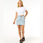 Rip Curl Womens Las Dalias Denim Mini Skirt