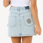 Rip Curl Womens Las Dalias Denim Mini Skirt
