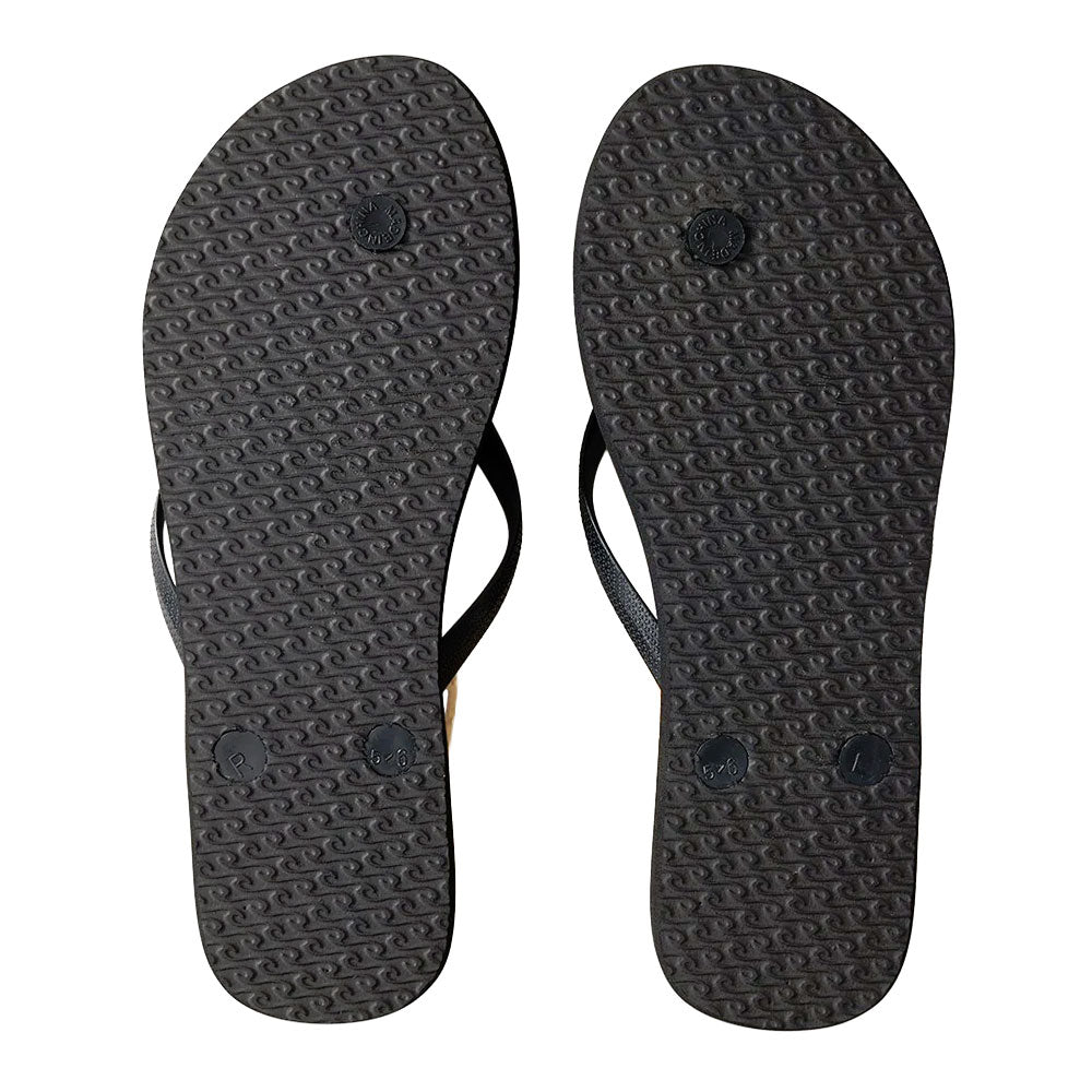Rip Curl Womens Premium Surf Bloom Open Toe Flip Flop Black