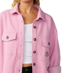 Rip Curl Womens Retro Swell Fleece Overshirt Lilac