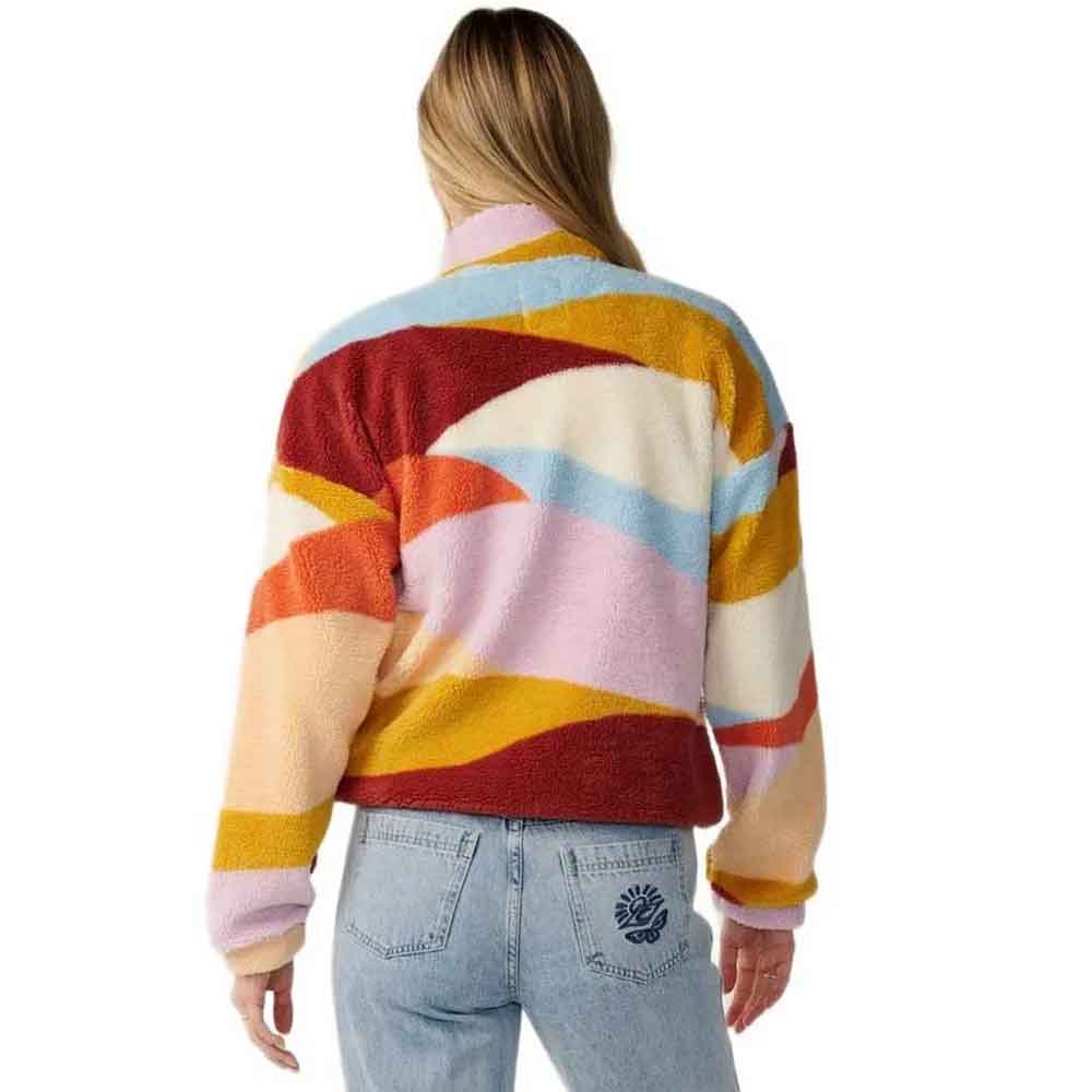 Rip Curl Womens Retro Swell Standard Zip Polar Fleece Multi