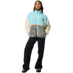 Rip Curl Womens Surf Revival Heritage Zip Polar Fleece Light Blue