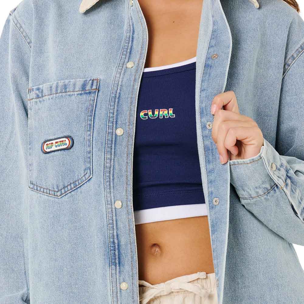 Rip Curl Womens Surf Side Relaxed Denim Shirt