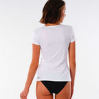Rip Curl Womens Whitewash Loose Fit Rash Vest T-Shirt
