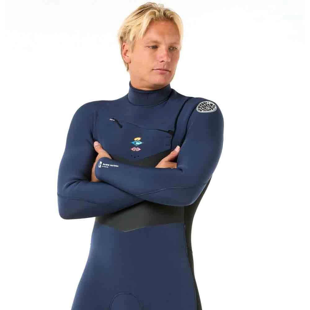 Rip Curl 4/3mm Dawn Patrol ST Chest Zip Dark Navy