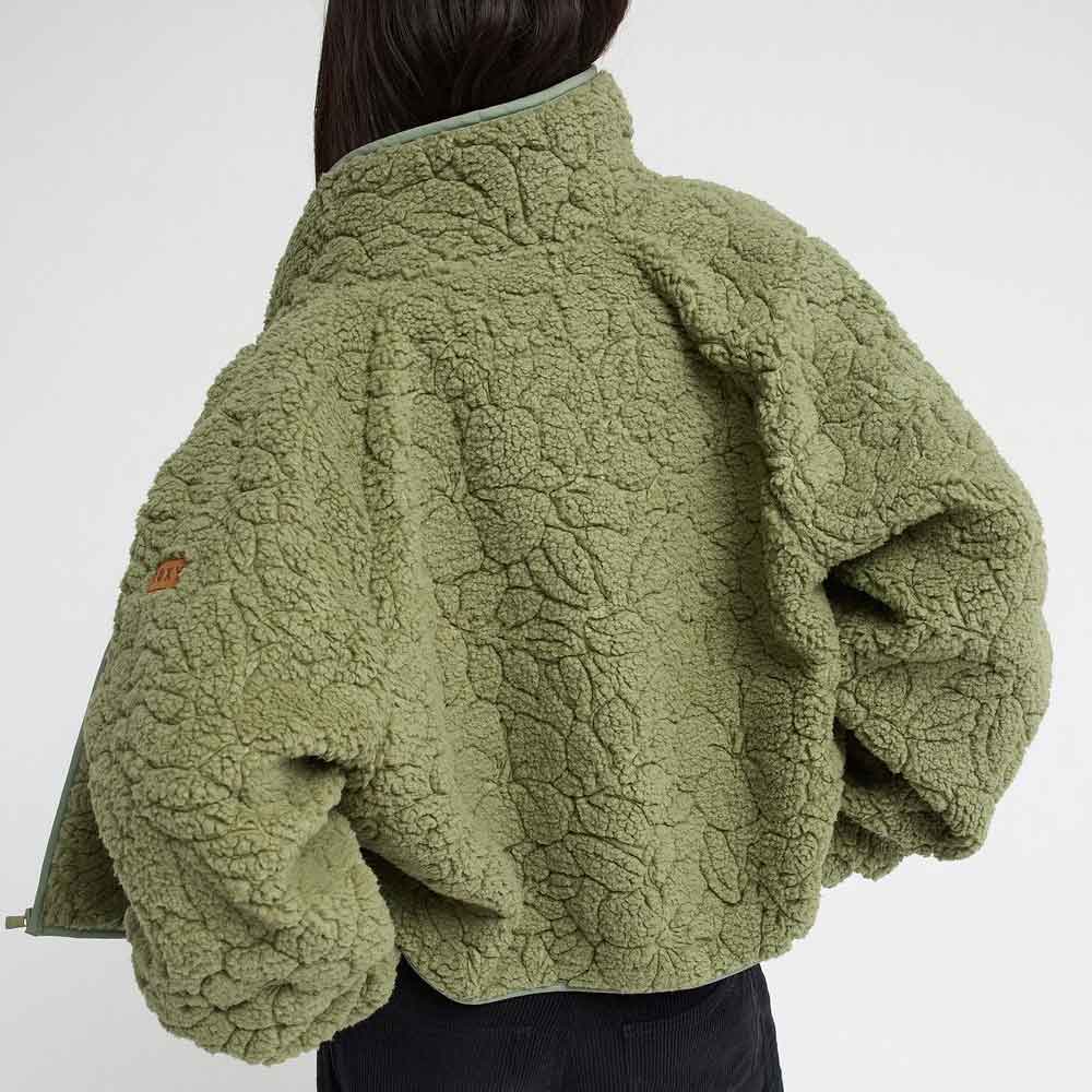 Roxy Blurry Cloud Fleece Oil Green Outline