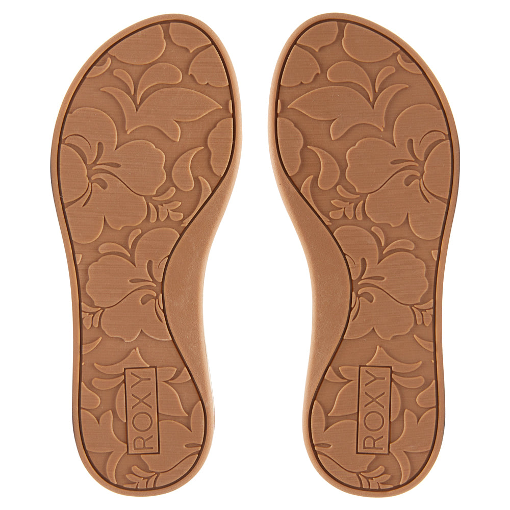 Roxy Colbee Hi Flip Flops - Natural