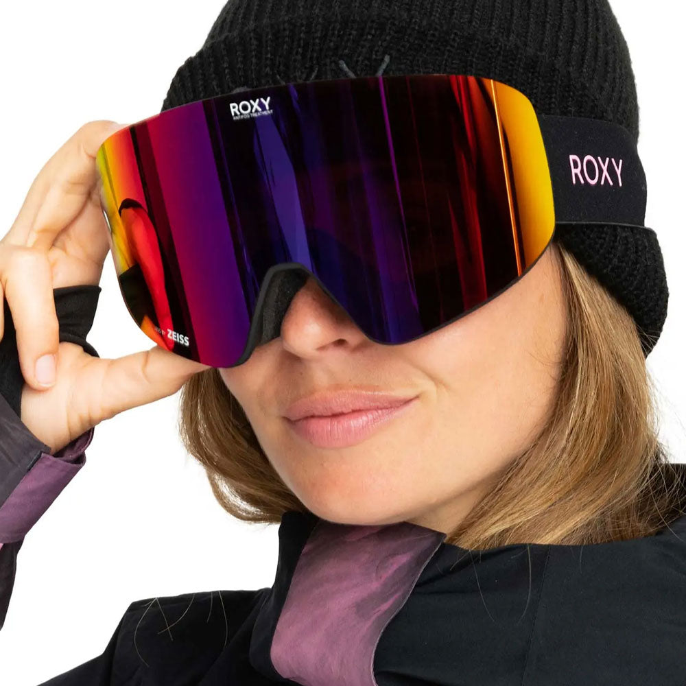 Roxy Feelin Color Lux Snow Goggle Pansy Black