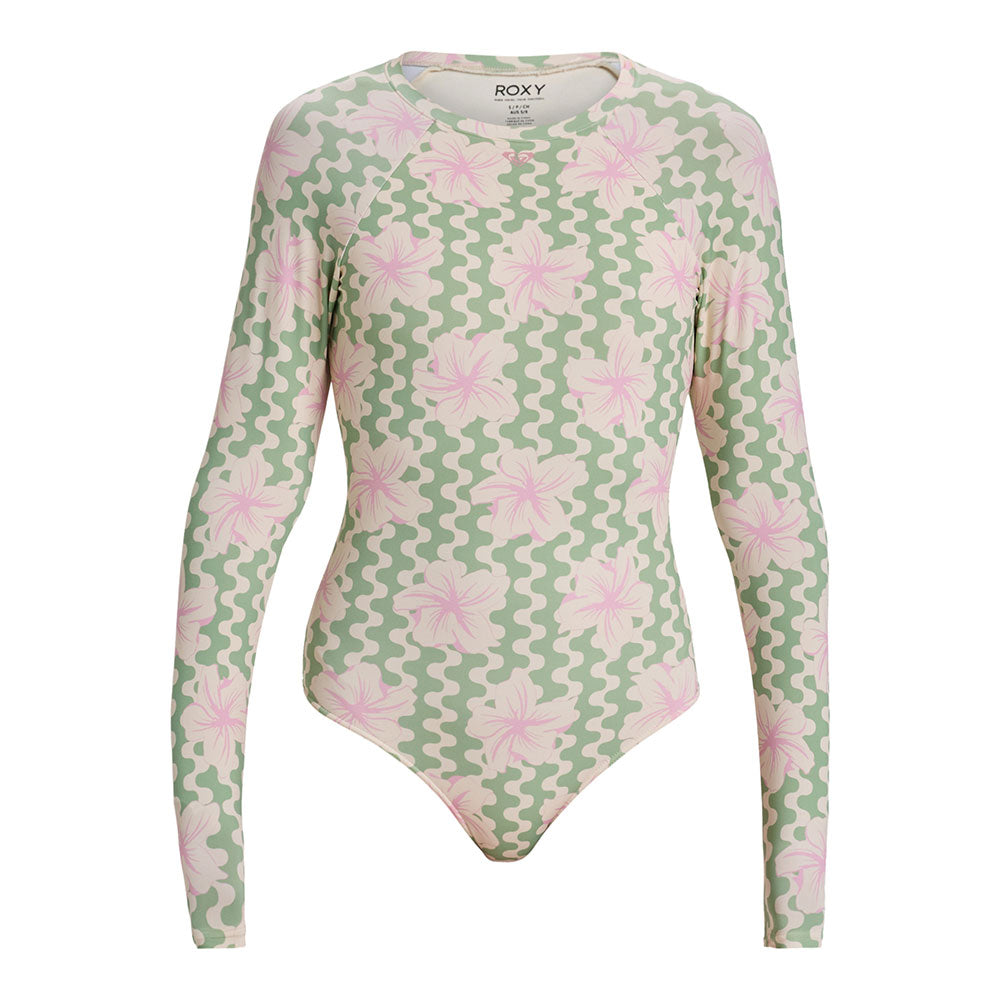 Roxy Hibiscus Daze Longsleeve Onesie Swimsuit
