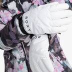 Roxy Jetty Solid Ski/Snowboard Mittens - White