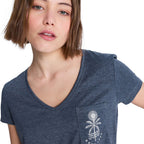 Roxy Laguna Green V Neck