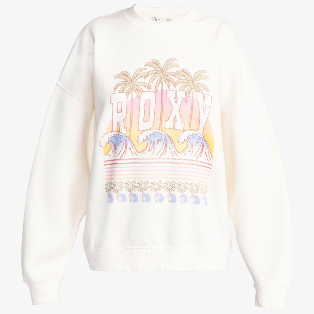 Roxy Line Up Oversized Crew Sweatshirt
