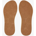 Roxy Porto Rope Flip Flops - Natural/Crazy Pink