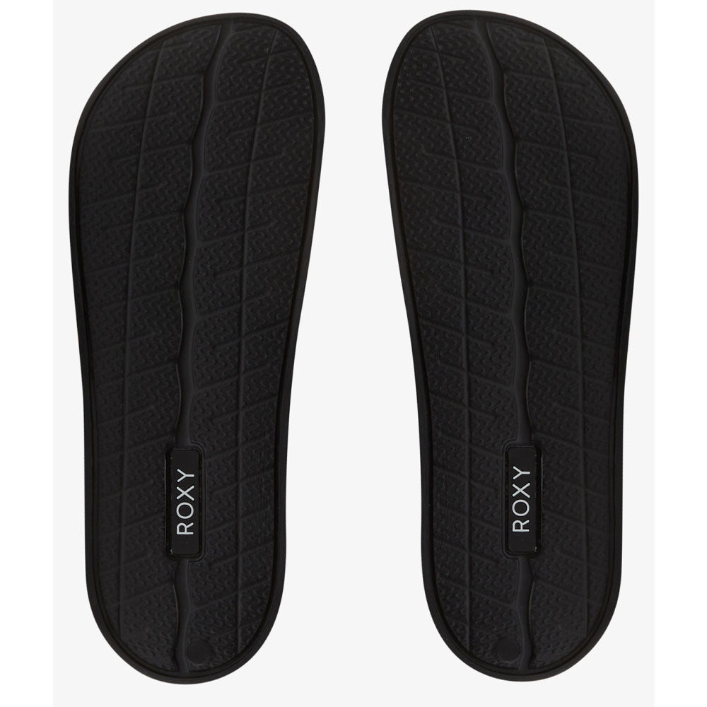 Roxy Slippy II Sandals - Black/Pink/Soft Lime
