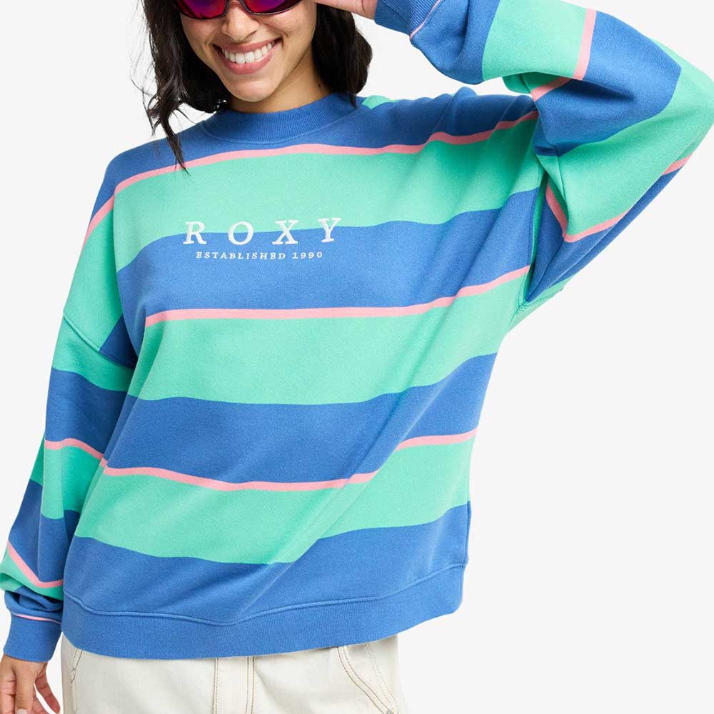 Roxy Strictly Stripes Oversized Sweatshirt