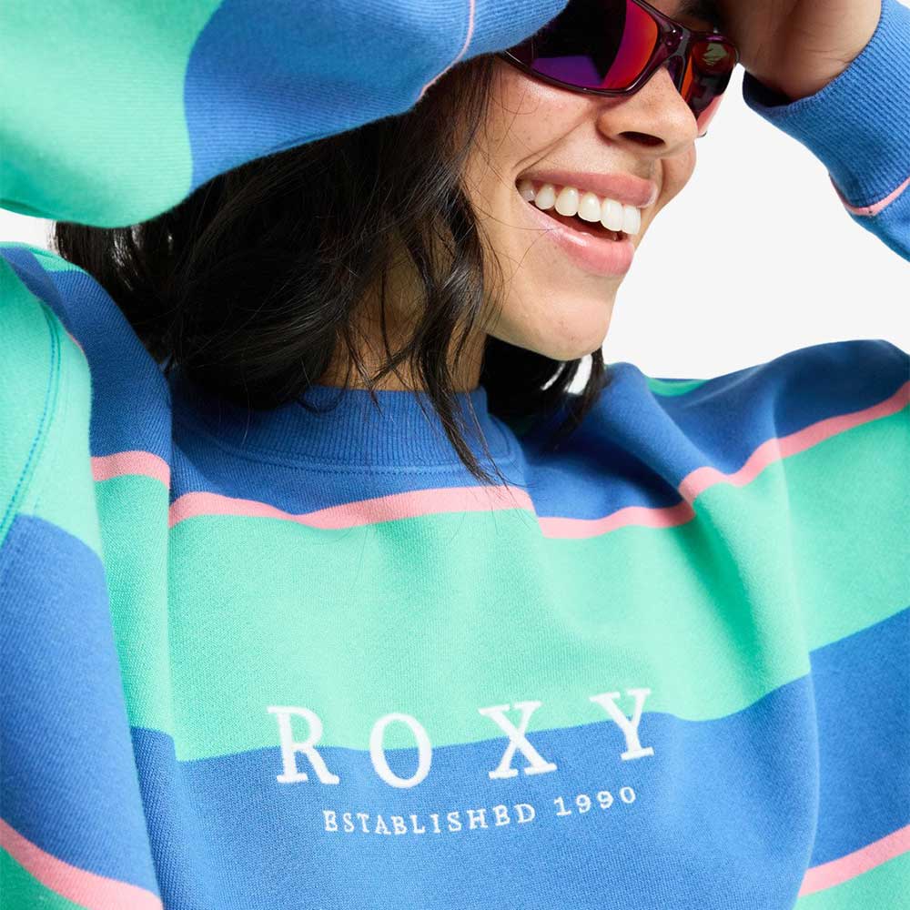 Roxy Strictly Stripes Oversized Sweatshirt