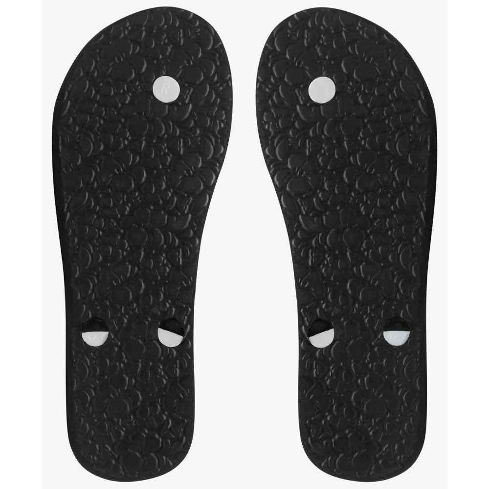 Roxy Tahiti VII Flip Flops - Black/Pink/Soft Lime