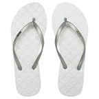 Roxy Viva IV Flip Flops - Metallic Silver